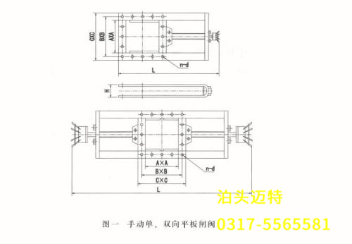 手动单、双向平板闸阀